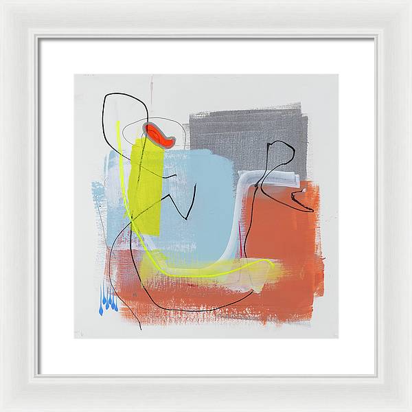 Abstract Solitude -  Reflective Composition - Framed Print