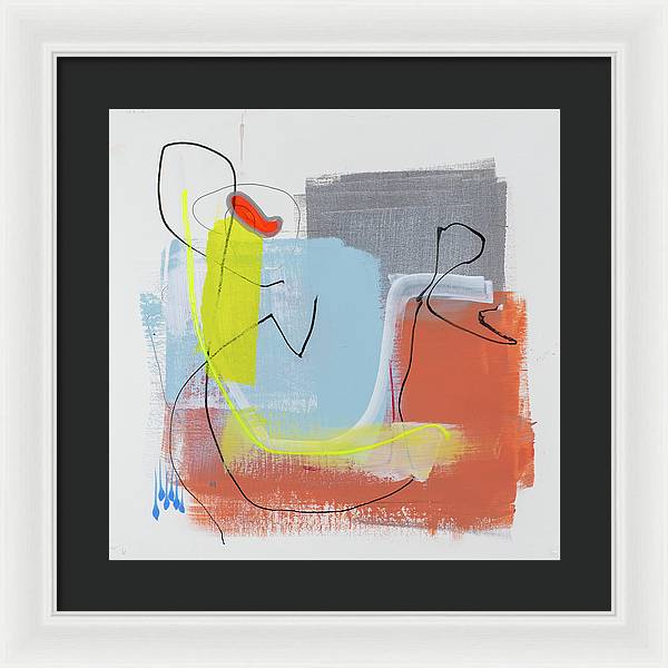 Abstract Solitude -  Reflective Composition - Framed Print