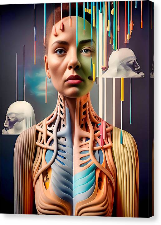 Anatomical Poetry 4 - Canvas Print