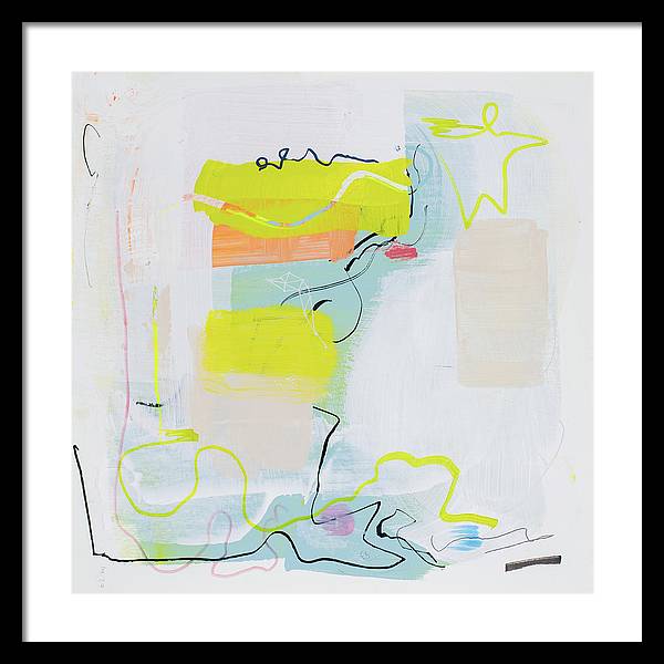 Intersecting Vibrations - Abstract Expression - Framed Print
