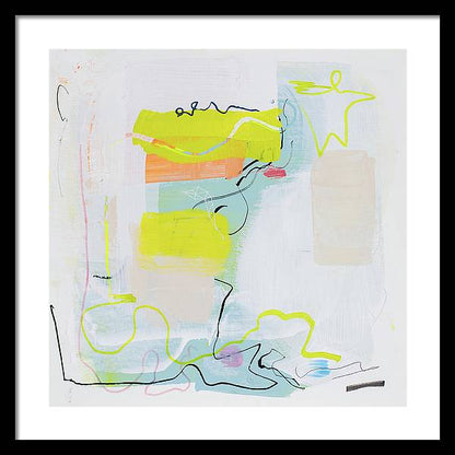 Intersecting Vibrations - Abstract Expression - Framed Print