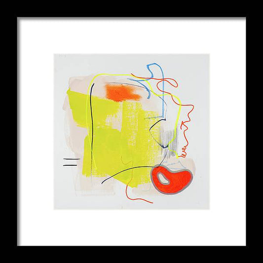 Serene Reverie - Abstract Portrait in Color - Framed Print