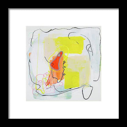 Vibrant Chaos - Textured Abstraction - Framed Print